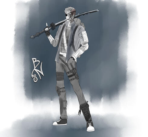 Post Apocalyptic Swordsman